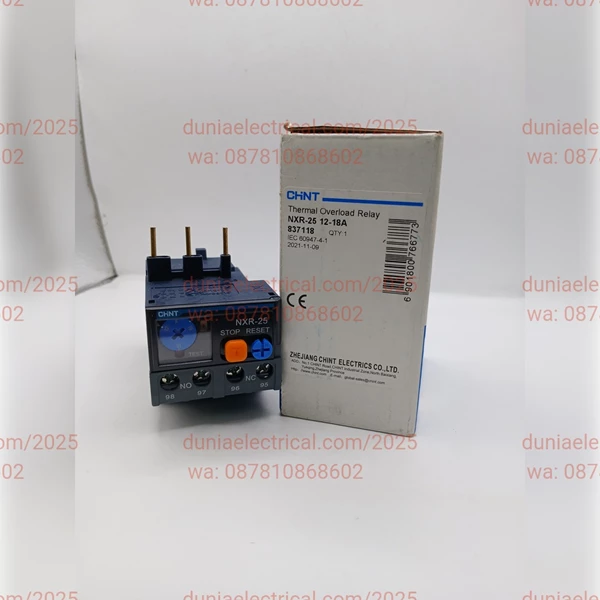 Thermal Overload Relay Chint NXR-25 12-18 A