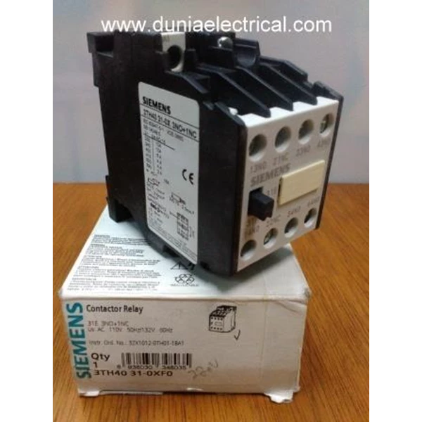 CONTACTOR RELAY SIEMENS 3TH40- 31- 0XF0