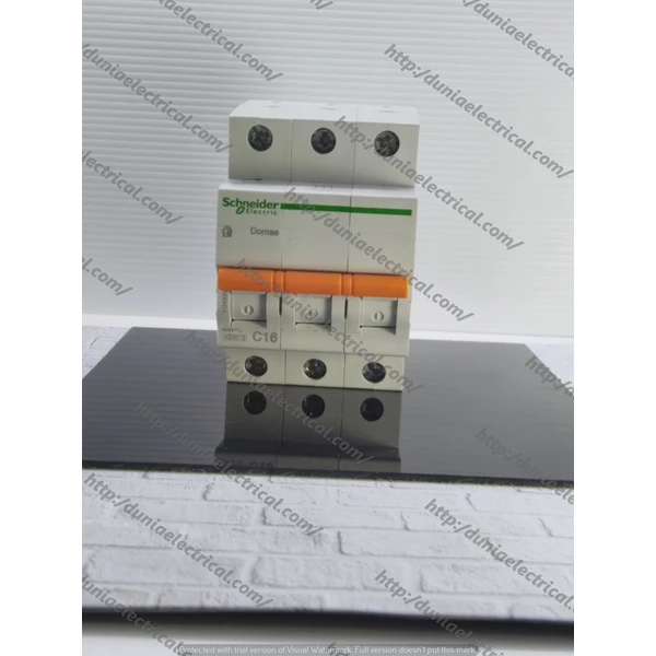 MCB / Miniature Circuit Breaker DOMAE 3P 16A SCHNEIDER ELECTRIC 