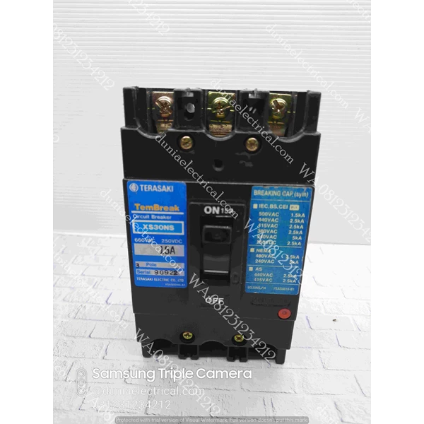  MCCB / Mold Case Circuit Breaker Terasaki XS-30NS 3P 75A 
