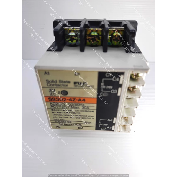 Fuji SS302-4Z-A4  30A 220Vac Solid State Contactor SS302-4Z-A4  30A 220Vac