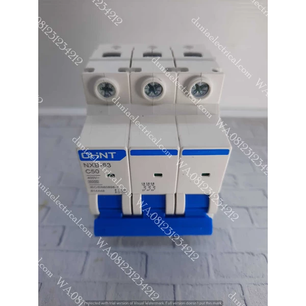 NXB-63 3P  50A Chint MCB / Miniature Circuit Breaker CHINT NXB-63 3P  50A Chint 
