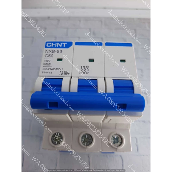 Chint NXB-63 3P  50A MCB / Miniature Circuit Breaker NXB-63 3P  50A Chint