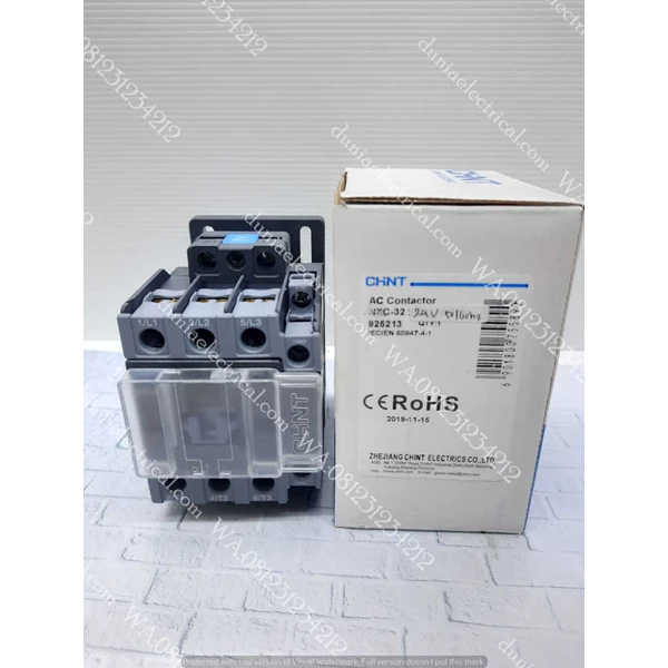 CHINT MAGNETIC CONTACTOR NXC-32 24Vac 50 A 