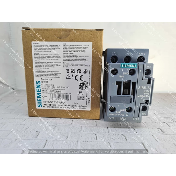 Siemens 3RT6027-1AP00 /Magnetic Contactor AC