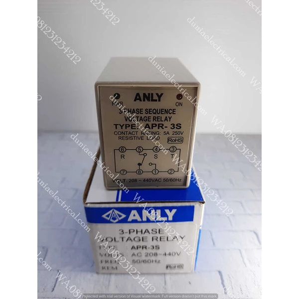 APR-3S Anly 440 V Voltage Relay APR-3S Anly 440 V