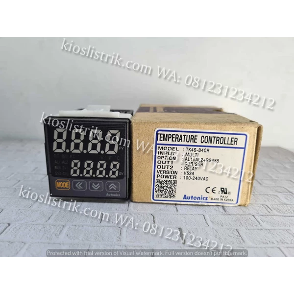 Autonics TK4S-B4CR 220 Vac Temperature Controller 