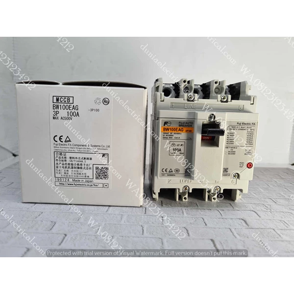 MCCB / Mold Case Circuit Breaker FUJI ELECTRIC BW100EAG 