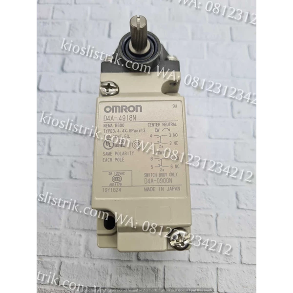 D4A-4918N Omron Lmit Switch Omron D4A-4918N 