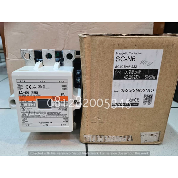 Fuji Magnetic Contactor AC SC-N6  150A  110V 