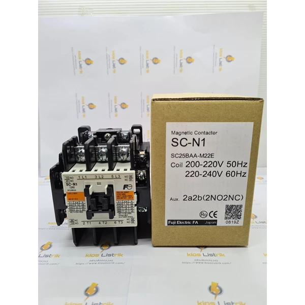 SC-N1 Fuji Magnetic Contactor AC Fuji SC-N1 50A 220V 